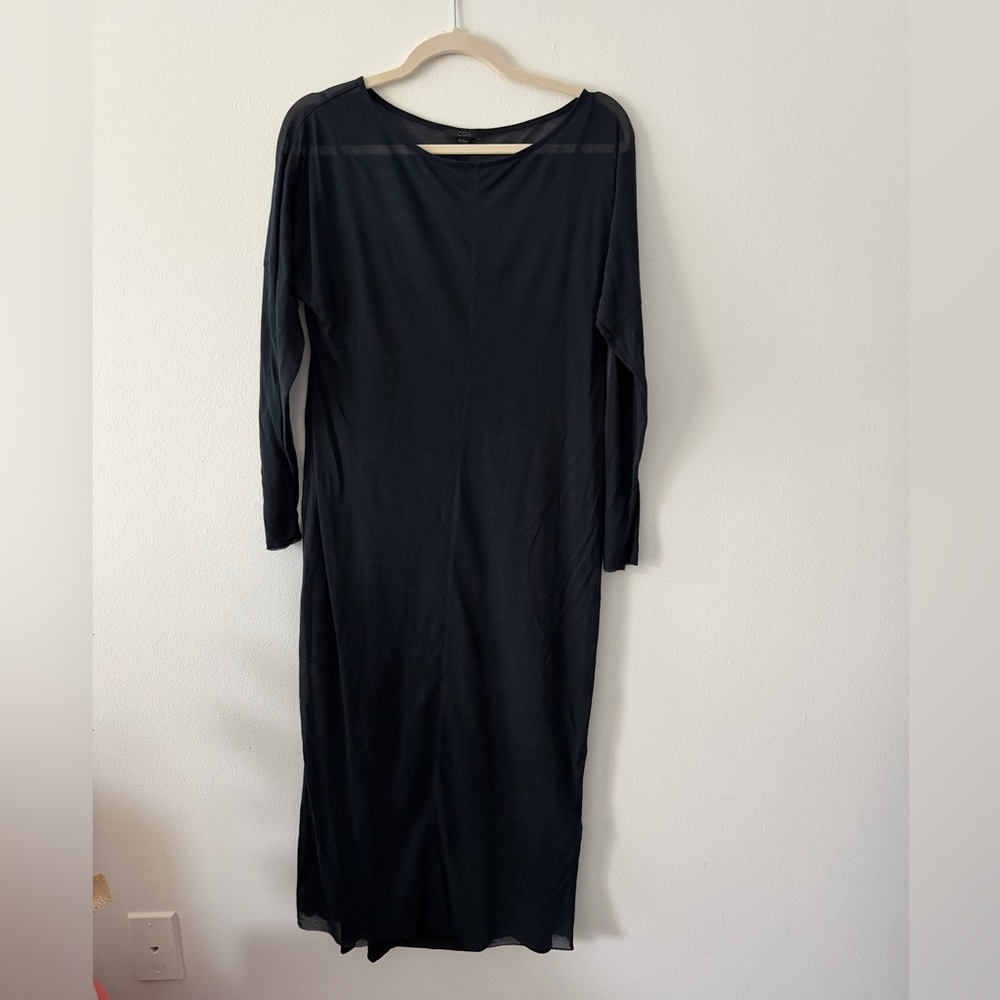 COS Black Long Sleeve Dress
